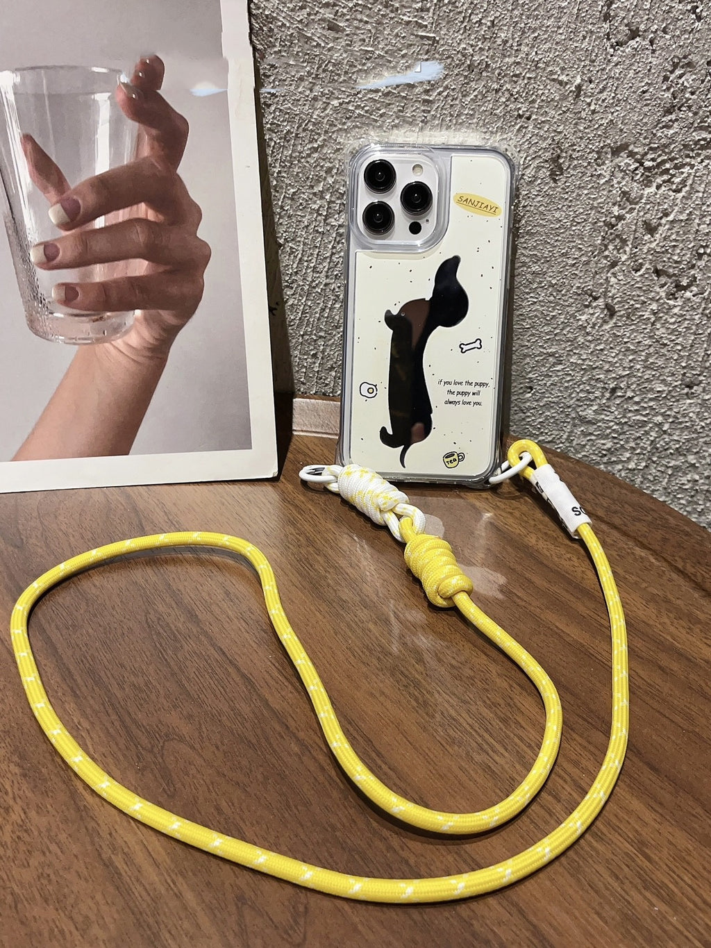 Dachshund Dog Mirror Strap Phone Case