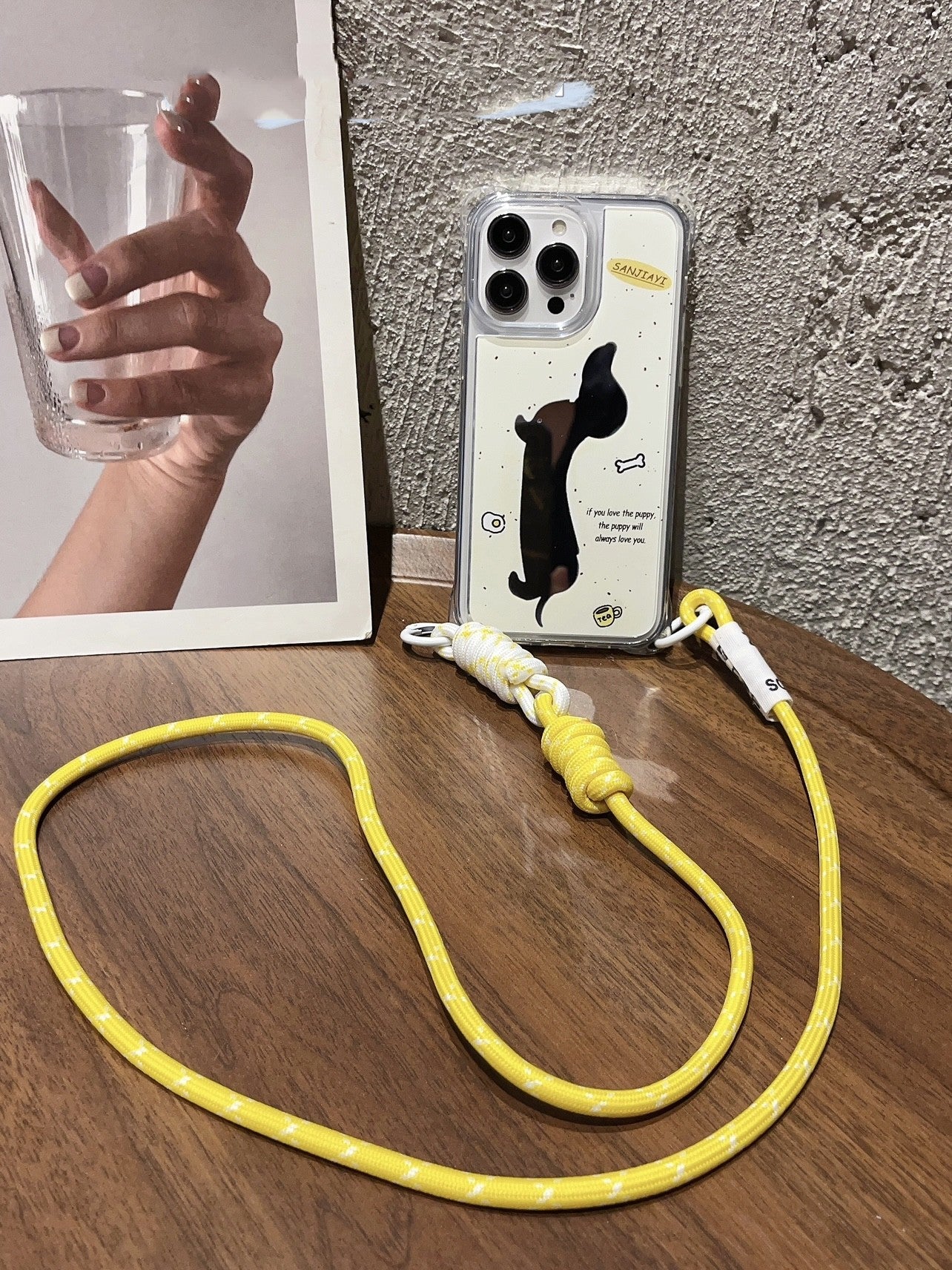 Dachshund Dog Mirror Strap Phone Case