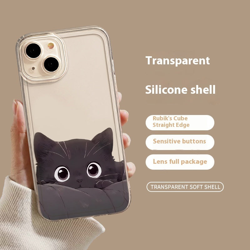 Black Cat High Sense Couple Phone Case
