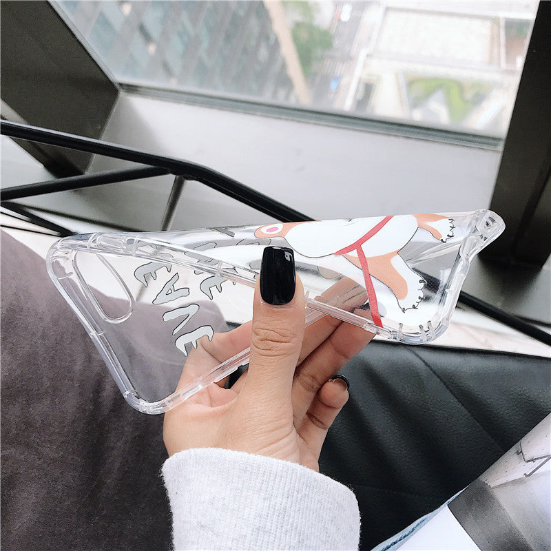 Cute Cartoon Corgi Dog Silicone Phone Case