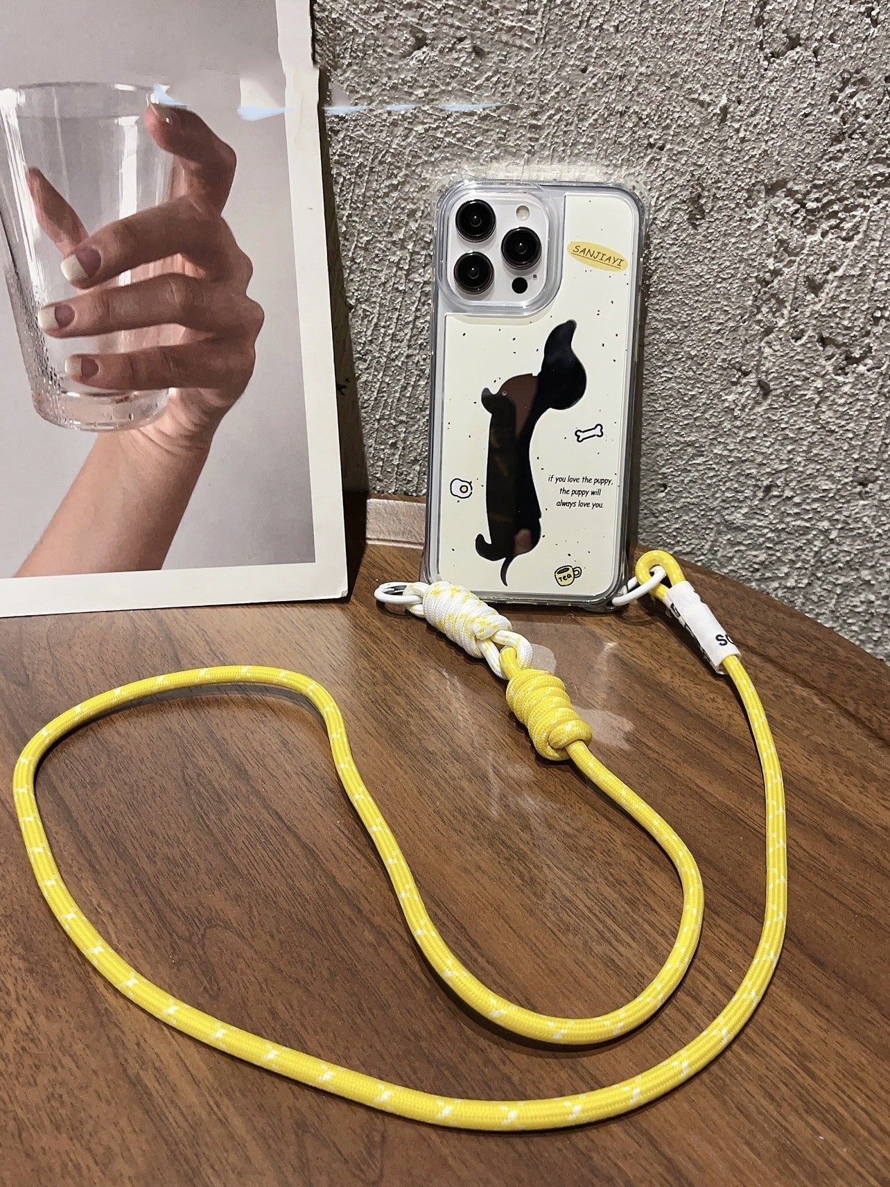 Dachshund Dog Mirror Strap Phone Case