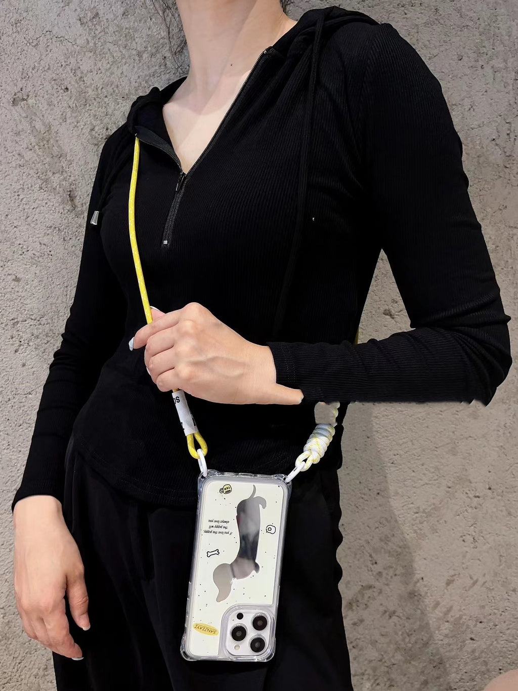 Dachshund Dog Mirror Strap Phone Case