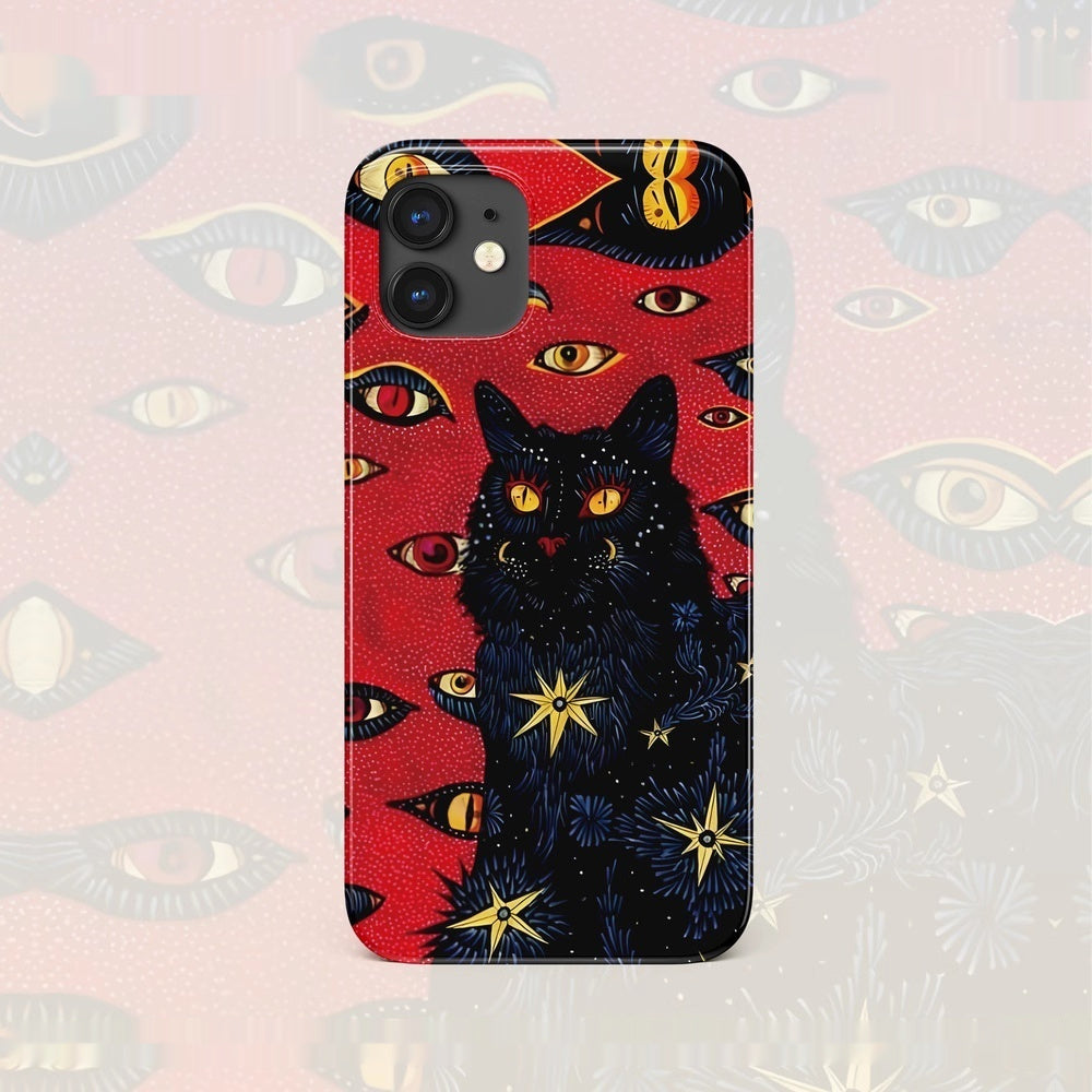 Niche Retro Cat Eye Phone Case